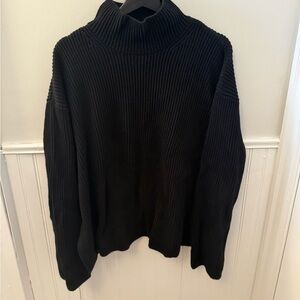 Women's Gap 100% cotton Black Turtleneck Sweater